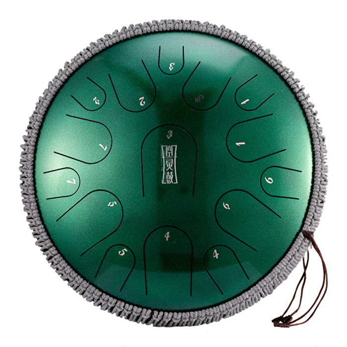 HLURU TBP15-14 JEWEL GREEN - Flagship Series 15 Notalı 14" Jewel Green Tongue Drum